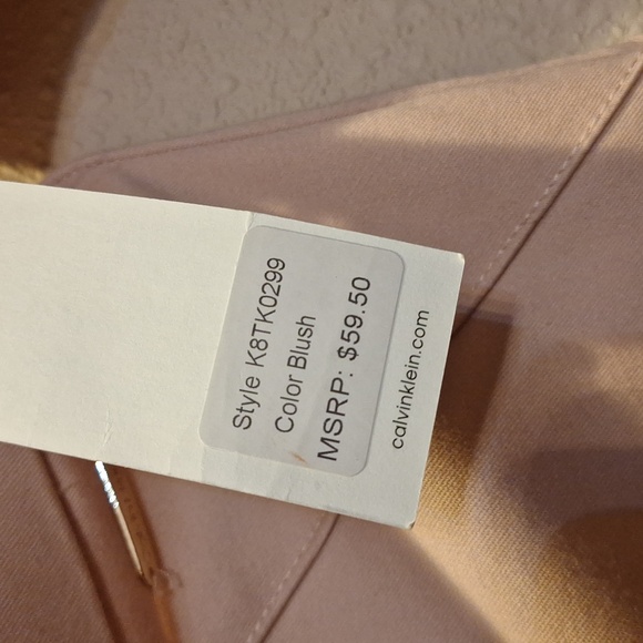 Blush Pink Calvin Klein Pants - Picture 3 of 3